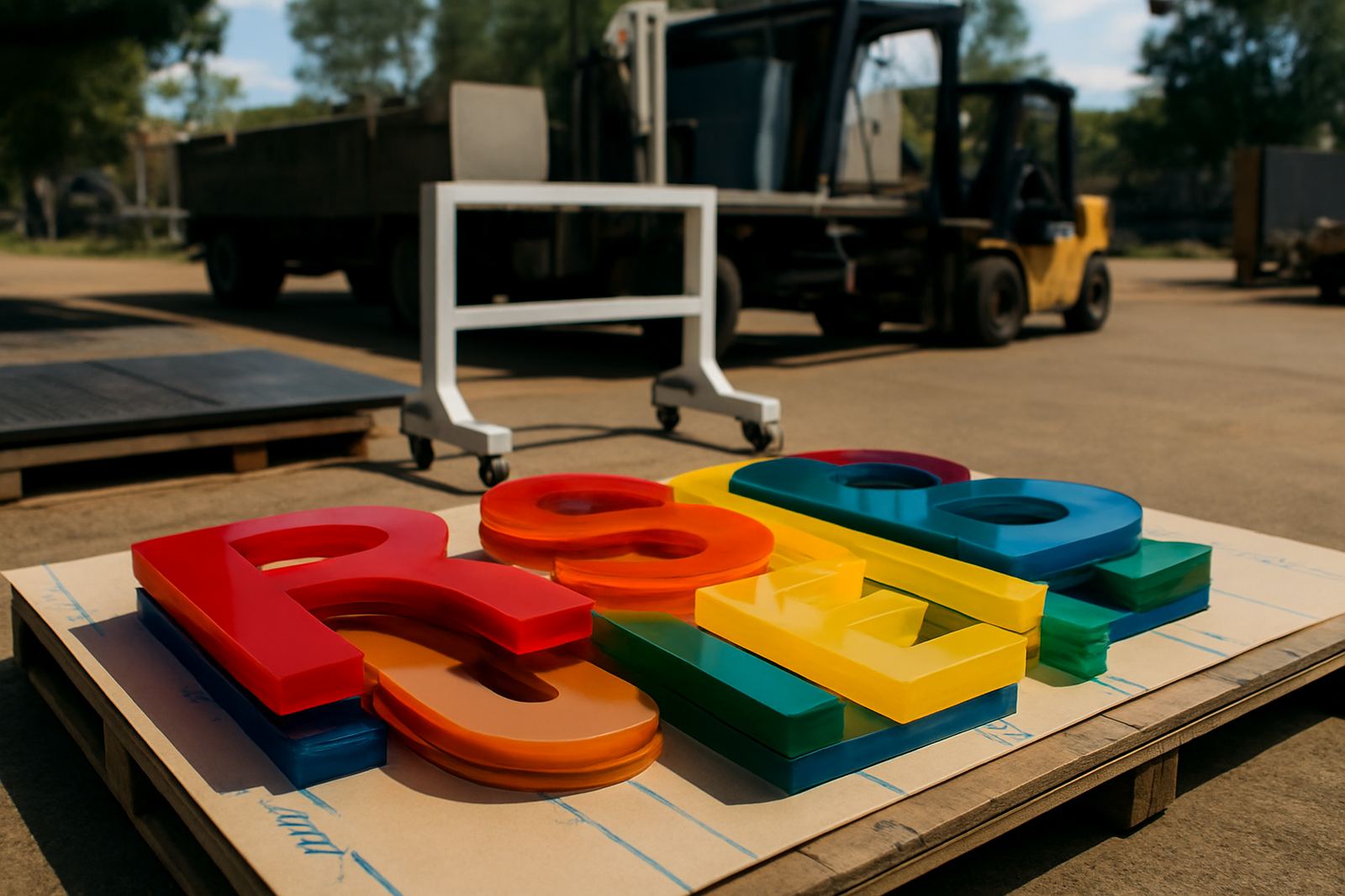 Routered Perspex Letters