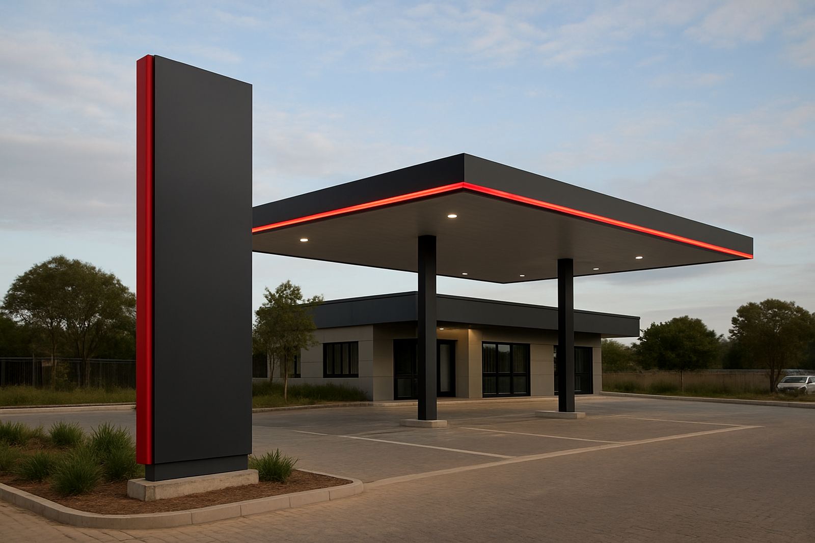 Kempton Forecourt Pylon